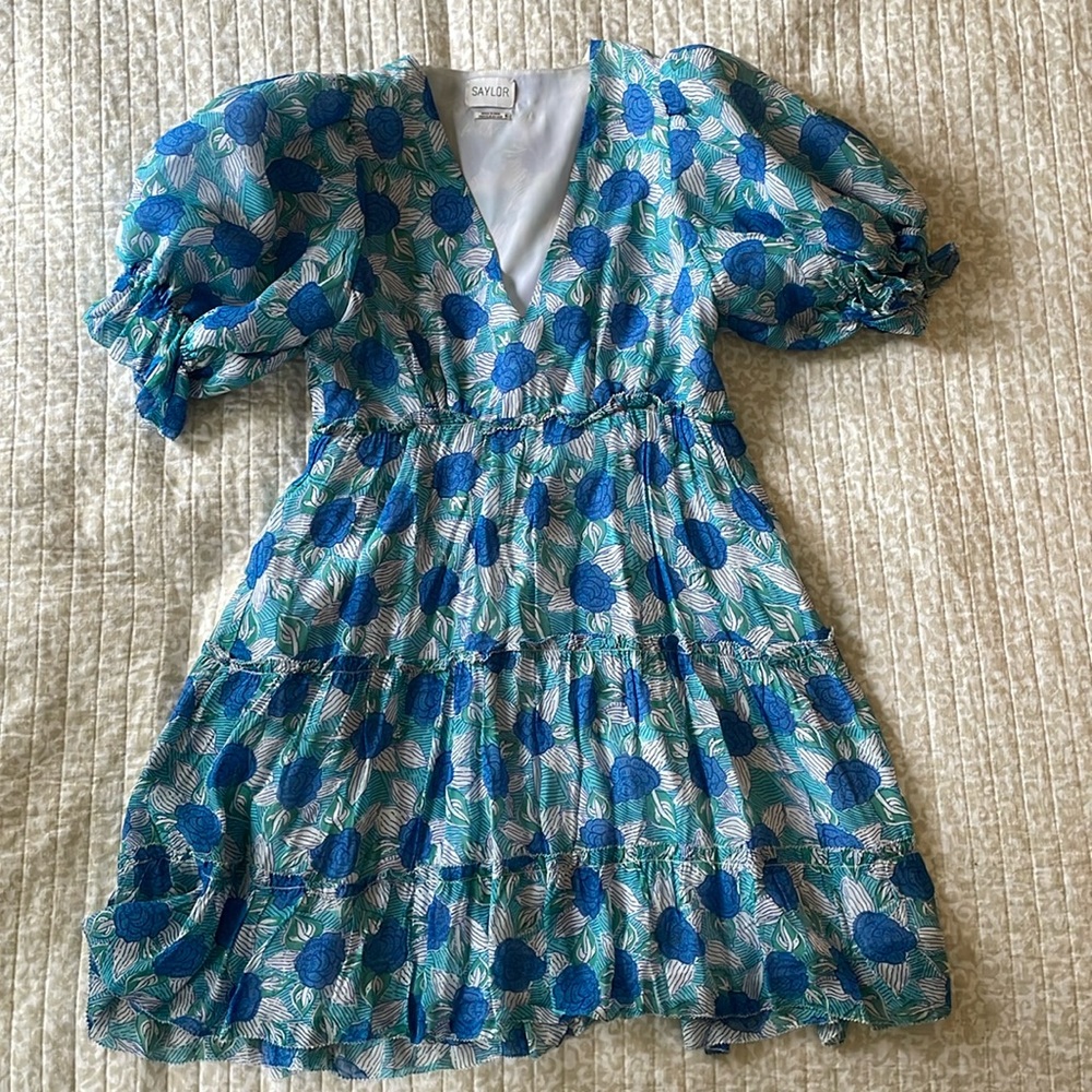 Gorgeous SAYLOR Dress. Size small. Worn once and dry cleaned
